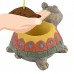 Household Garden Office Resin Turtle Shaped Plant Flower Pot Planter Colorful   